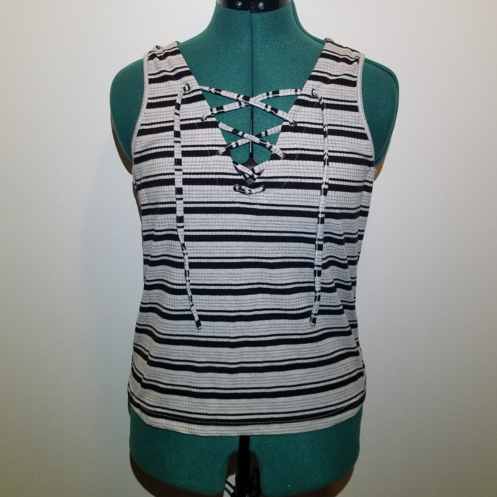 Lace-up Tank Top
